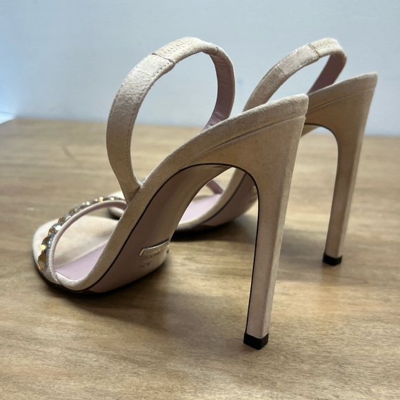 Gucci Mallory heels Sandals thin strap Swarovski crystal 6.5 - Picture 7 of 10